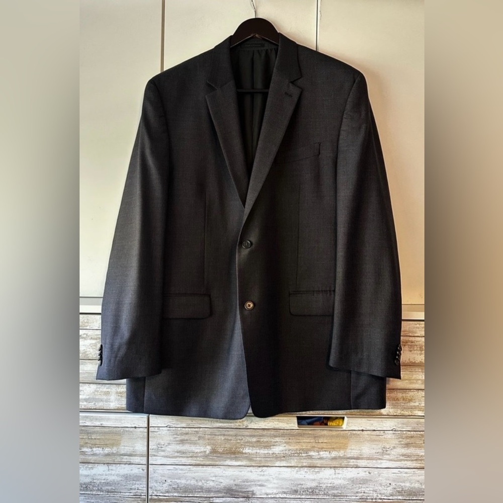 🩶 Michael Michael Kors Men’s 48L Gray 100% Wool Blazer Sport Coat